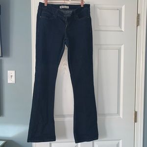 Levi Low Rose Boot Cut Skinny Jeans